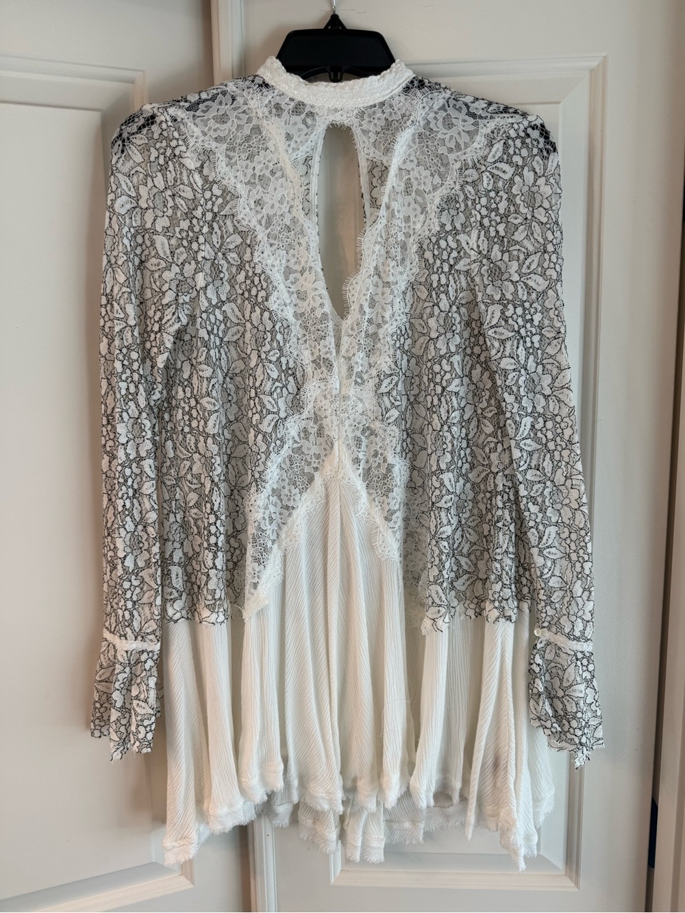 Free People White Lace Tunic